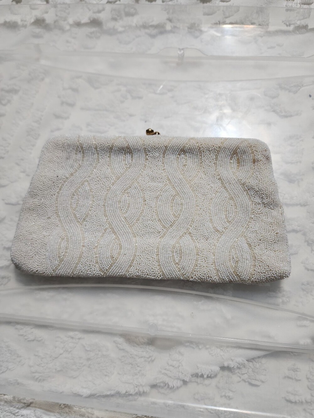 Magid Vintage Hand Beaded Purse Evening Bag, Made in Japan Clutch - Picture 2 of 11